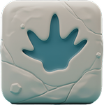 발자국 화석 아이콘