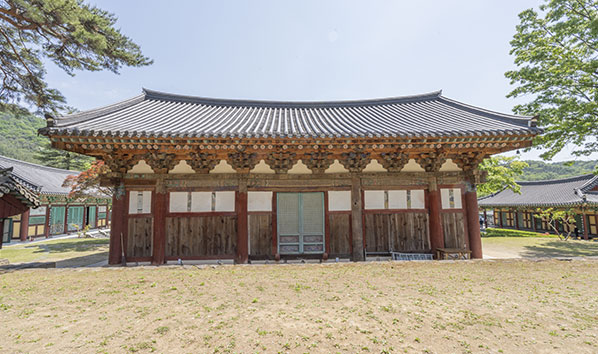 칠곡 송림사 대웅전 배면